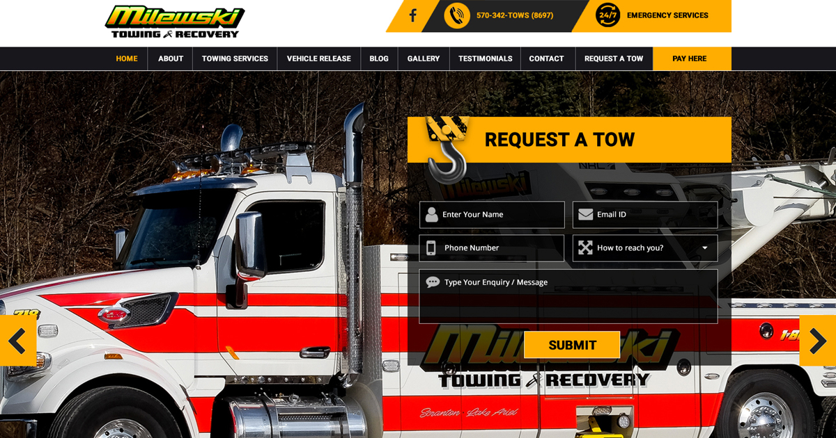 Milewski Towing & Recovery logo